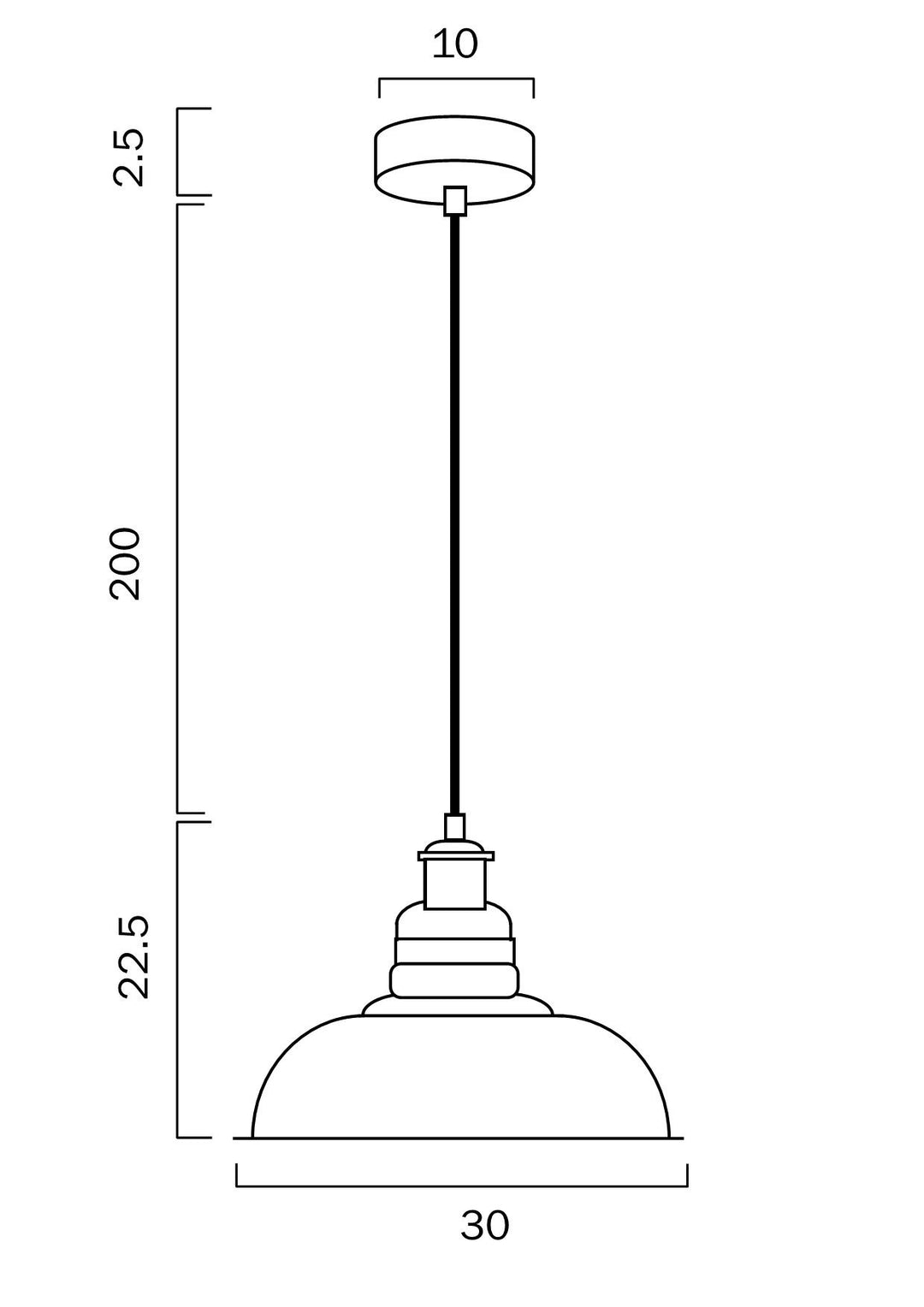 TELBIX HERTEL 30 PENDANT