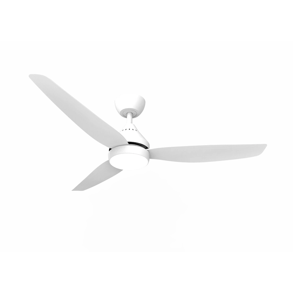 HOLBROOK 48 + SDCF11/48/3/L DC FAN with Wall control and remote, WITH LIGHT White Ceiling Fan