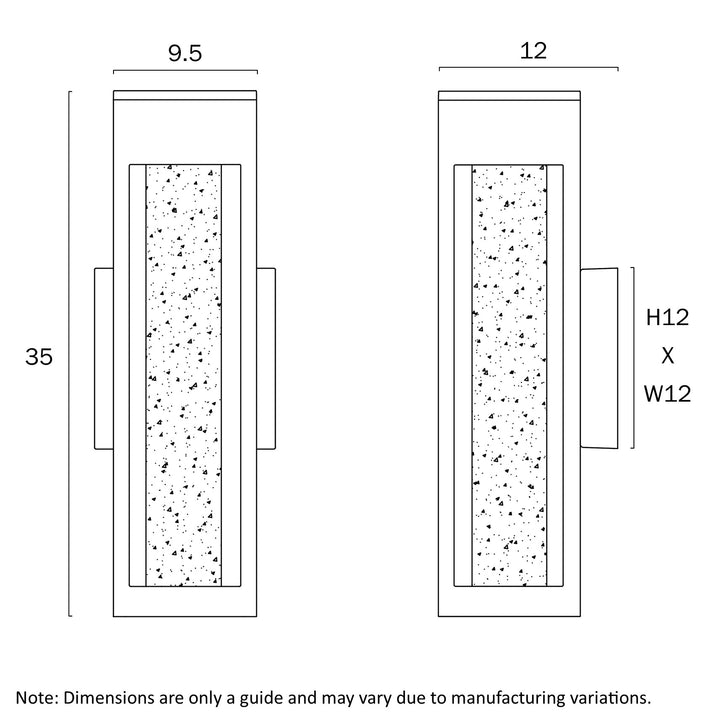 HOLLIS 35 EXTERIOR WALL LIGHT