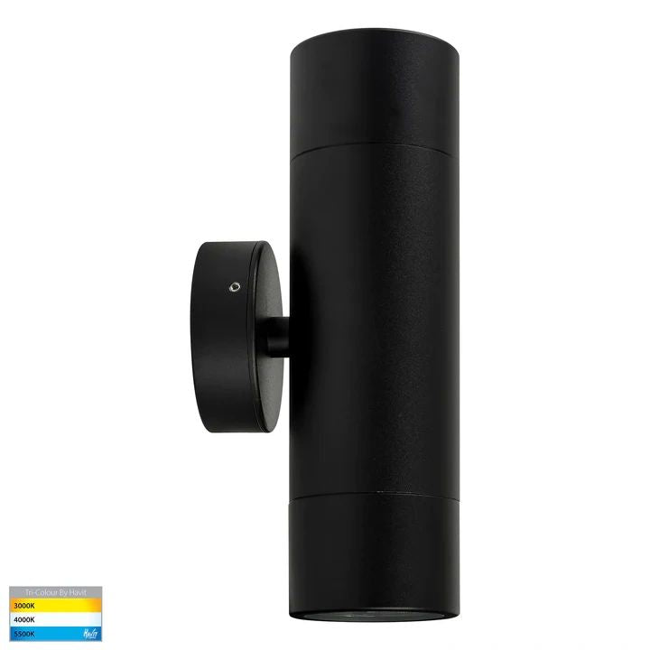 HV1028T- Maxi Tivah Aluminium Black TRI Colour Up & Down Wall Pillar Lights