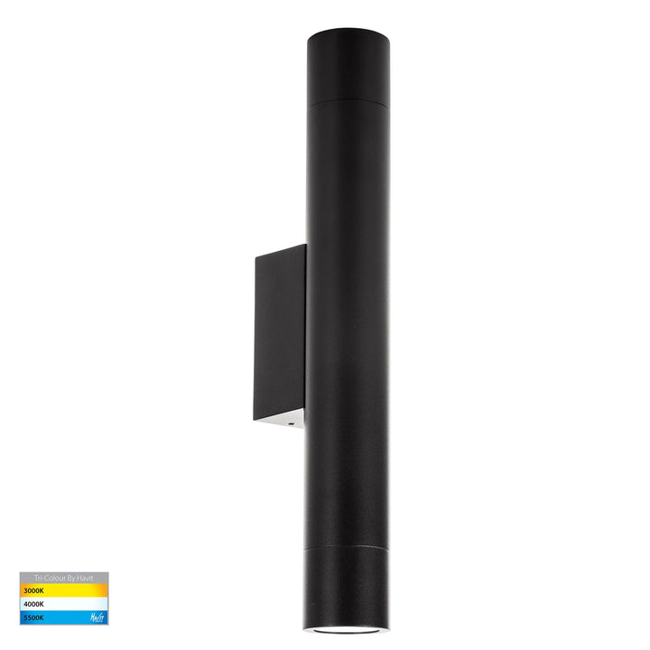HV10293T - Dugo Aluminium Black/White Up & Down Wall Light