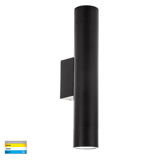 HV10294T - Dugo Aluminium Black/White Up & Down Wall Light 5W
