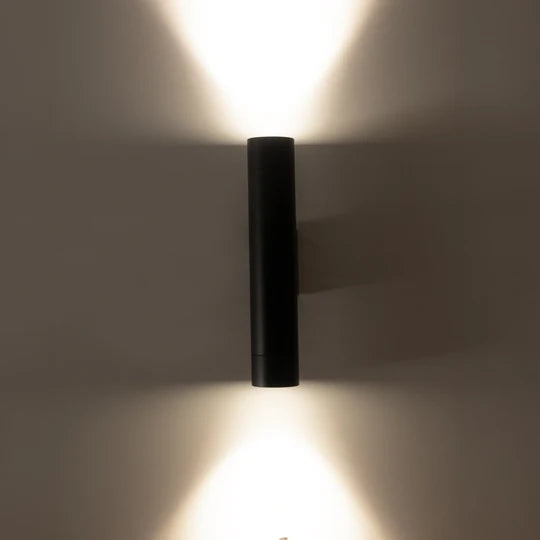 HV10294T - Dugo Aluminium Black/White Up & Down Wall Light 5W