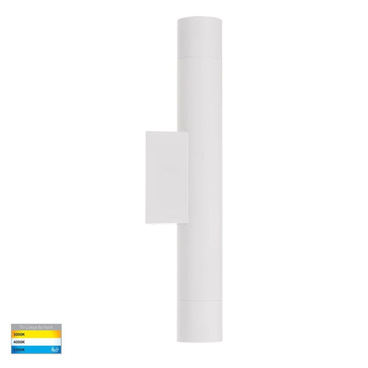 HV10293T - Dugo Aluminium Black/White Up & Down Wall Light