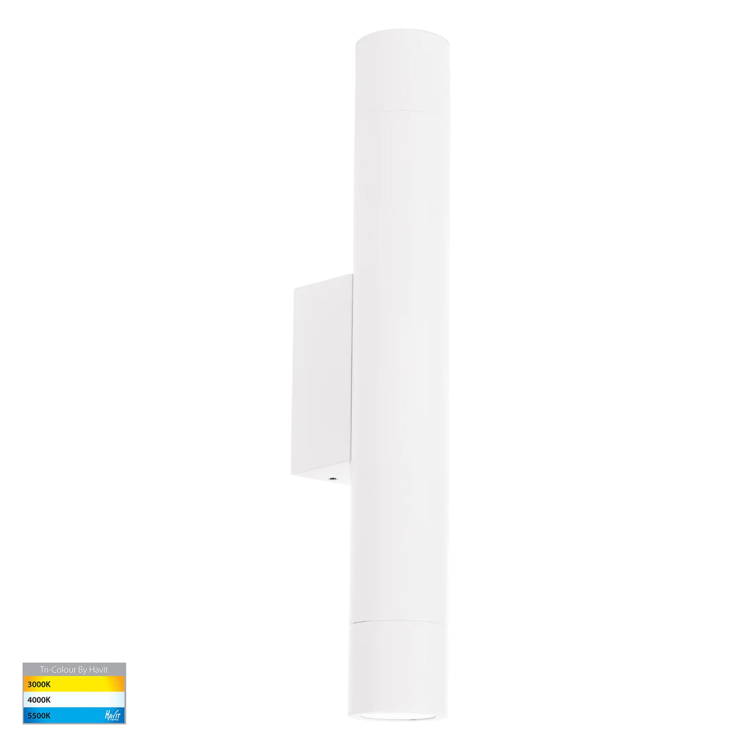 HV10293T - Dugo Aluminium Black/White Up & Down Wall Light