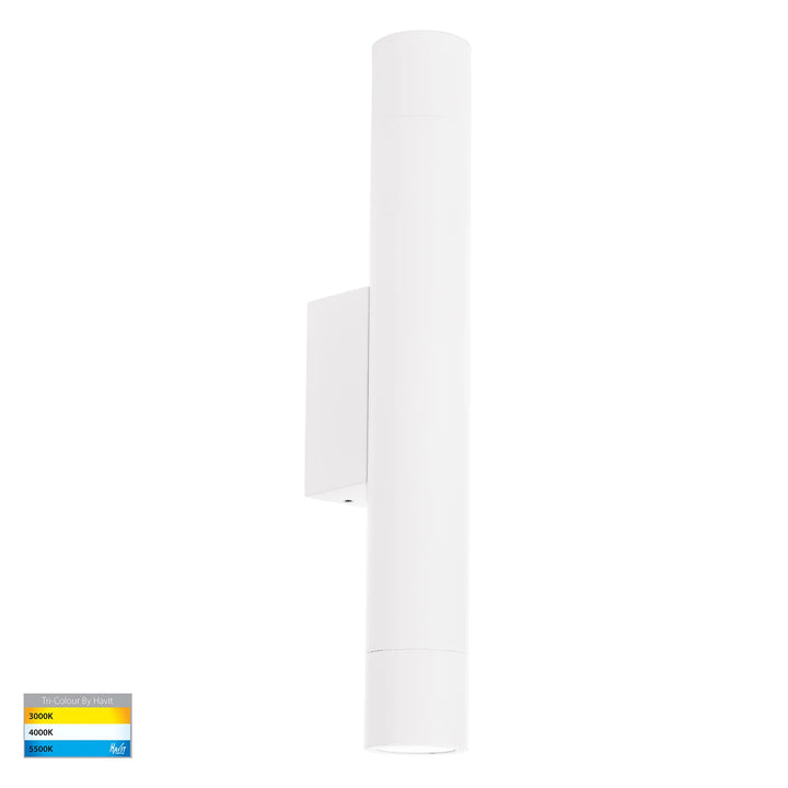 HV10293T - Dugo Aluminium Black/White Up & Down Wall Light