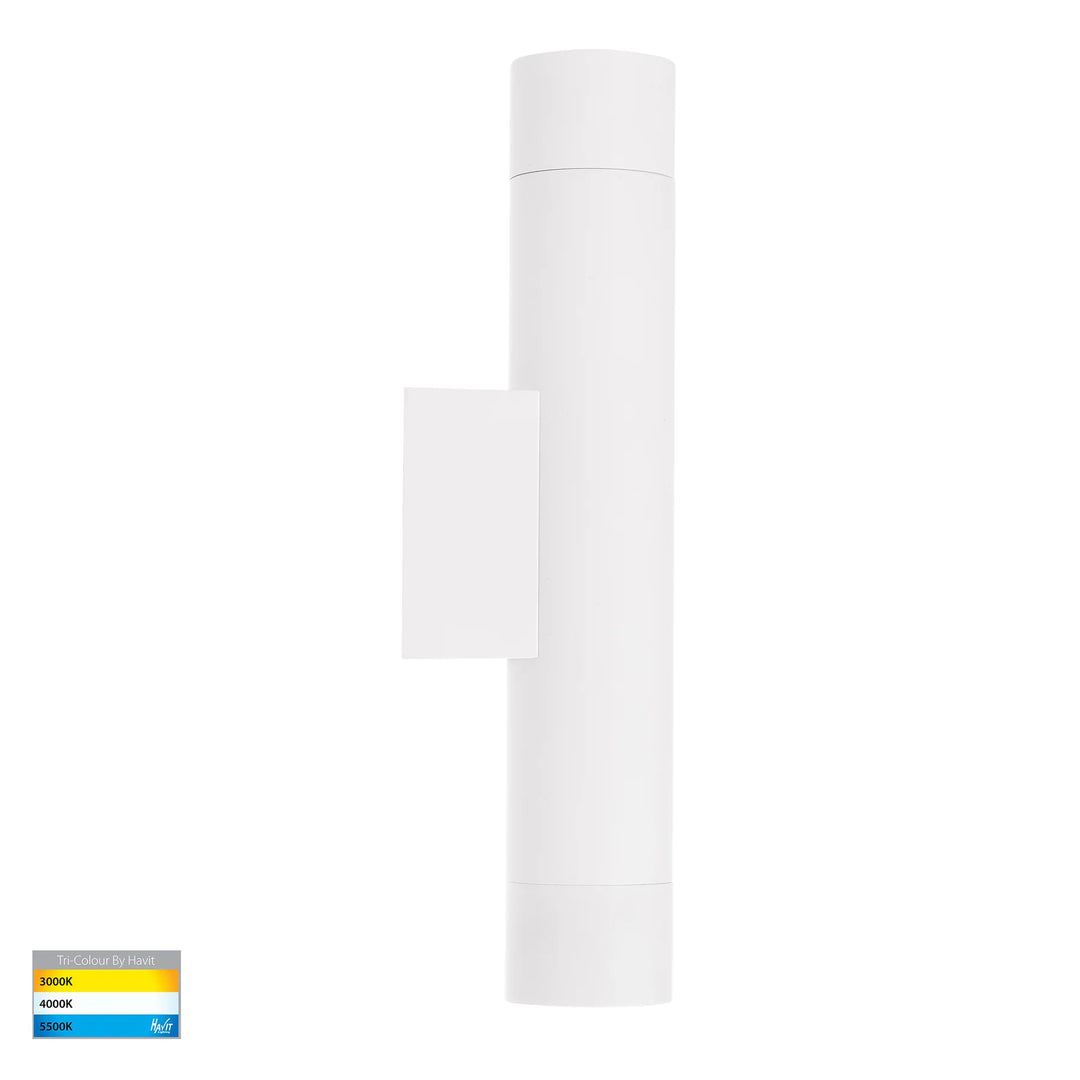 HV10294T - Dugo Aluminium Black/White Up & Down Wall Light 5W