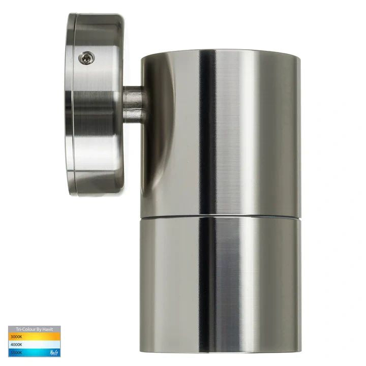 HV1105T- Tivah 316 Stainless Steel TRI Colour Fixed Down Wall Pillar Lights