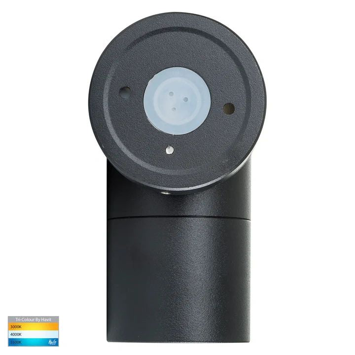 HV1125T- Tivah Black TRI Colour Fixed Down Wall Pillar Lights