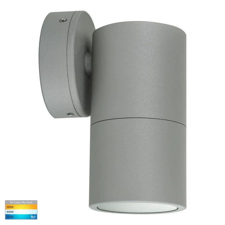 HAVIT Tivah Silver TRI Colour Fixed Down Wall Pillar Lights