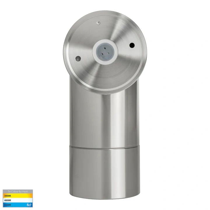 HV1208T- Maxi Tivah 316 Stainless Steel TRI Colour Single Adjustable Wall Pillar Lights