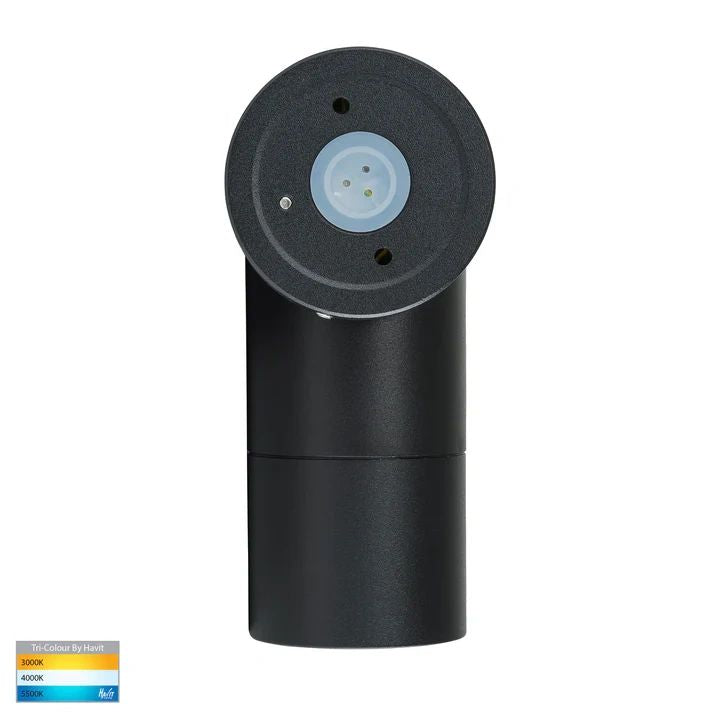 HV1225T- Tivah Black TRI Colour Single Adjustable Wall Pillar Lights