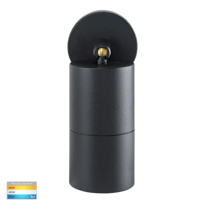 HV1225T- Tivah Black TRI Colour Single Adjustable Wall Pillar Lights