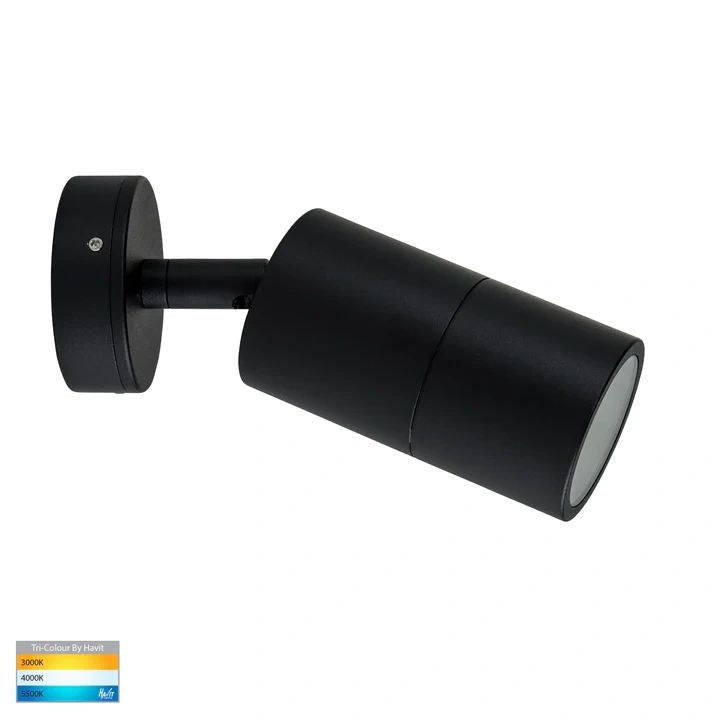 HV1225T- Tivah Black TRI Colour Single Adjustable Wall Pillar Lights