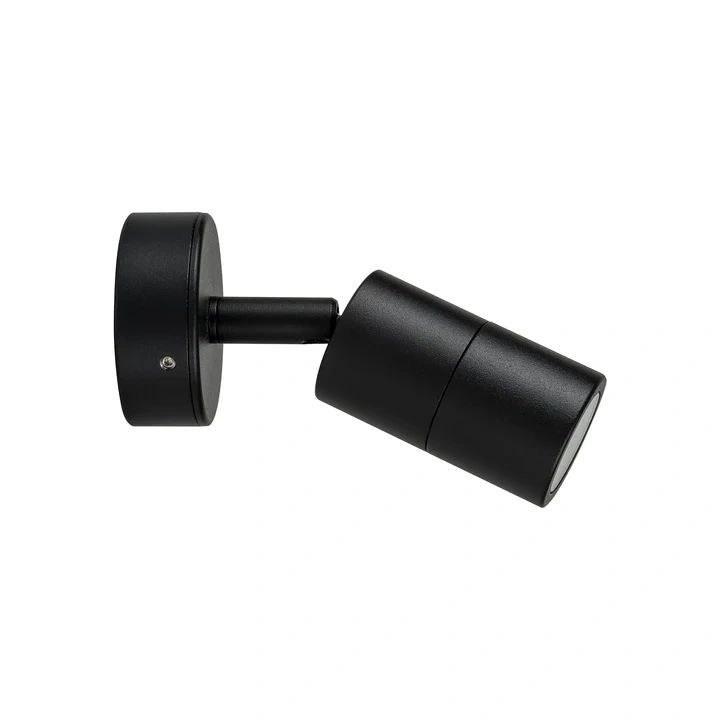 HV1227MR11NW- Mini Tivah Aluminium Black Single Adjustable Wall Pillar Lights