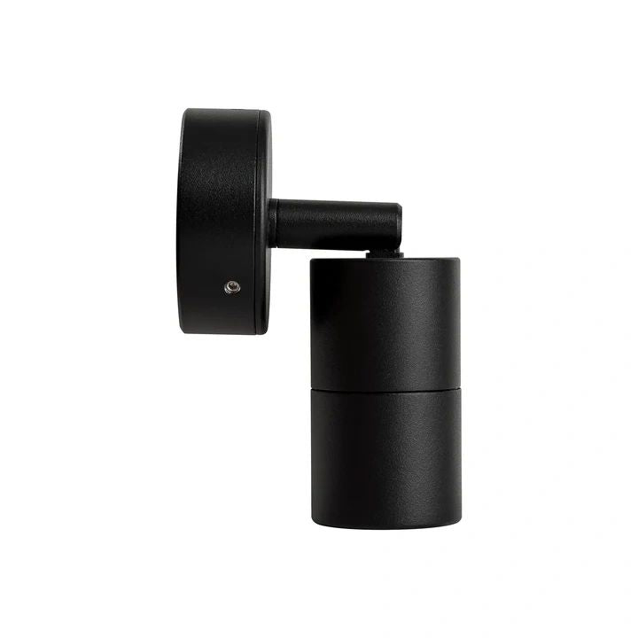 HV1227MR11NW- Mini Tivah Aluminium Black Single Adjustable Wall Pillar Lights