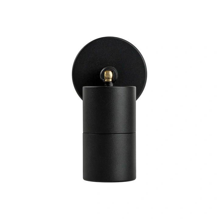 HV1227MR11NW- Mini Tivah Aluminium Black Single Adjustable Wall Pillar Lights