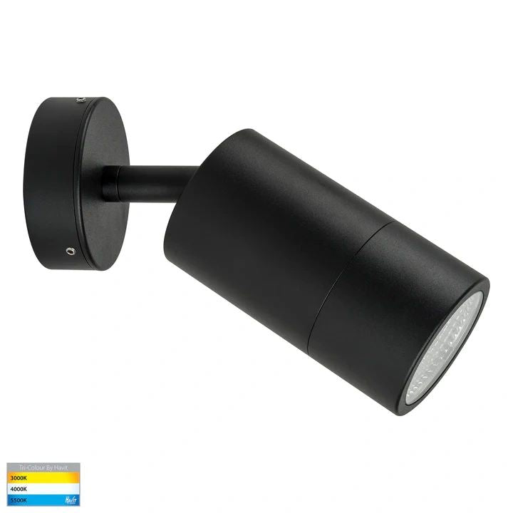 HV1228T- Maxi Tivah Aluminium Black TRI Colour Single Adjustable Wall Pillar Lights