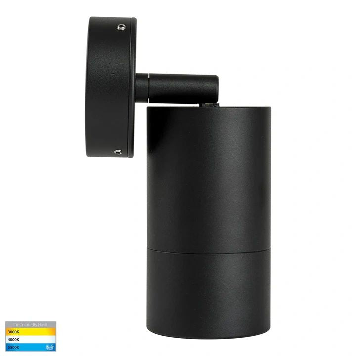 HV1228T- Maxi Tivah Aluminium Black TRI Colour Single Adjustable Wall Pillar Lights