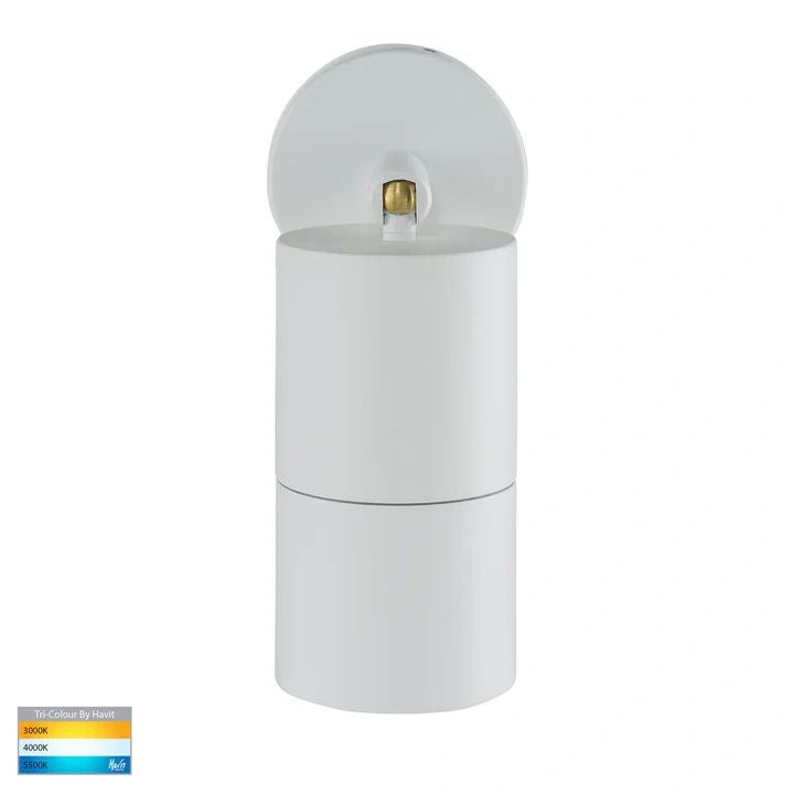 HV1235T- Tivah White TRI Colour Single Adjustable Wall Pillar Lights