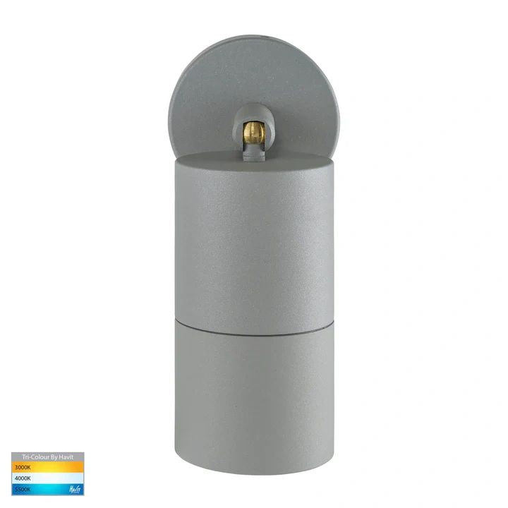 HV1245T- Tivah Silver TRI Colour Single Adjustable Wall Pillar Lights