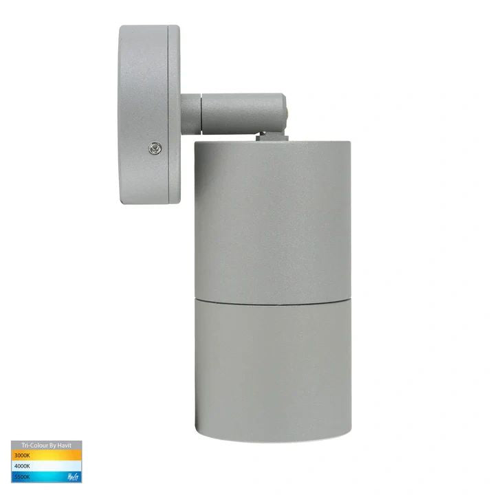 HV1245T- Tivah Silver TRI Colour Single Adjustable Wall Pillar Lights