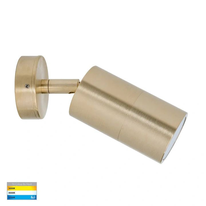 HV1255T- Tivah Solid Brass TRI Colour Single Adjustable Wall Pillar Lights