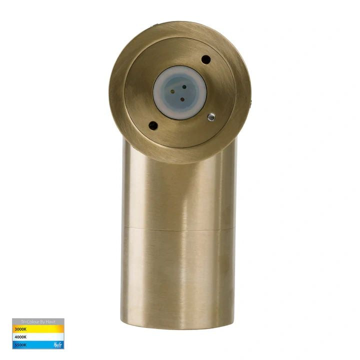 HV1255T- Tivah Solid Brass TRI Colour Single Adjustable Wall Pillar Lights