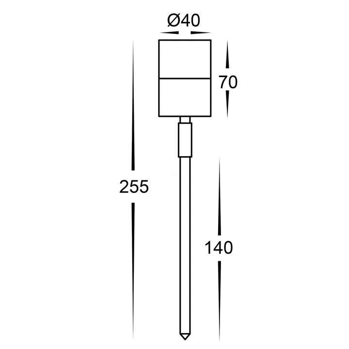 HV1426NW- Mini Tivah 3w MR11 Garden Spike Light