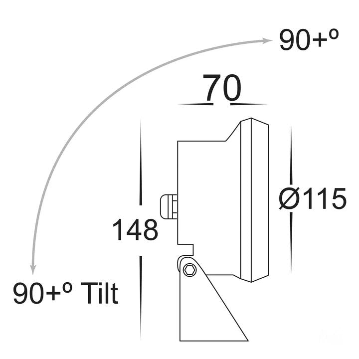 HV1494T- Sotto 316 Stainless Steel 15w LED Pond or Garden Light