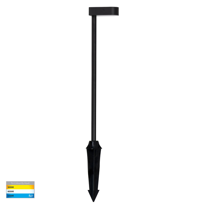 HV1517T-AB-24V - Lindri Antique Brass LED Bollard Spike Light