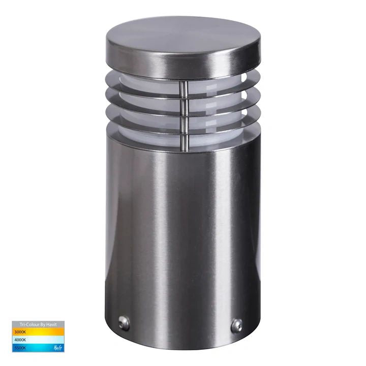 HV1605T- Mini 316 Stainless Steel TRI Colour LED Bollard Lights