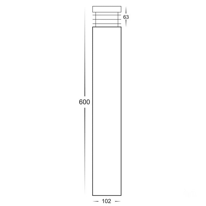 HV1606T- Maxi 600 TRI Colour LED Bollard Lights