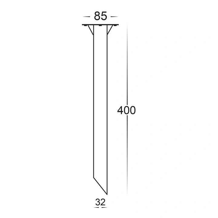 HV1607- 316 Stainless Steel Bollard spike