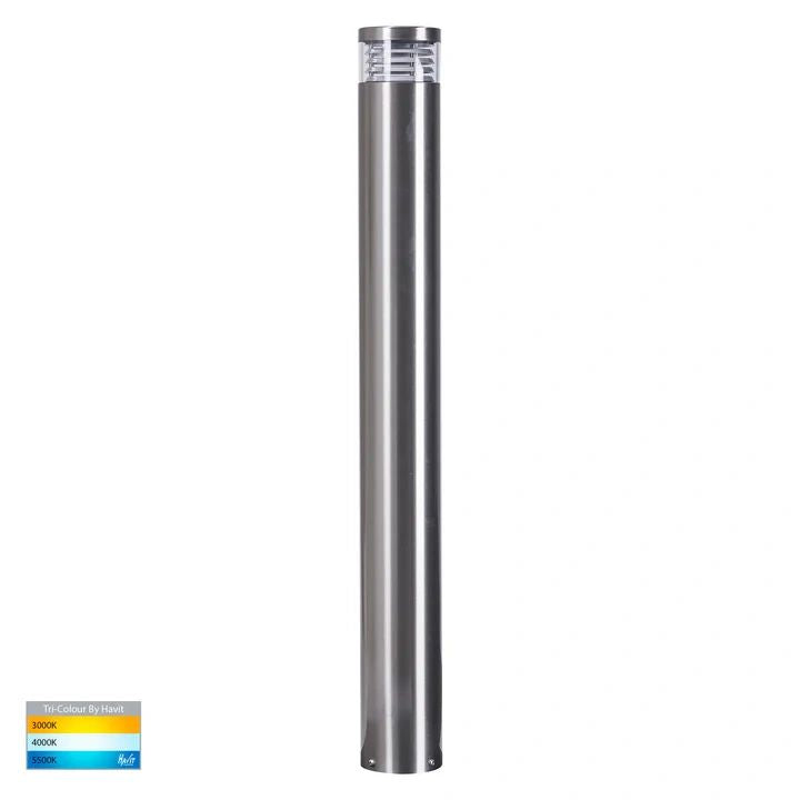 HV1618T- Maxi 900 Black Louvred LED Bollard Light