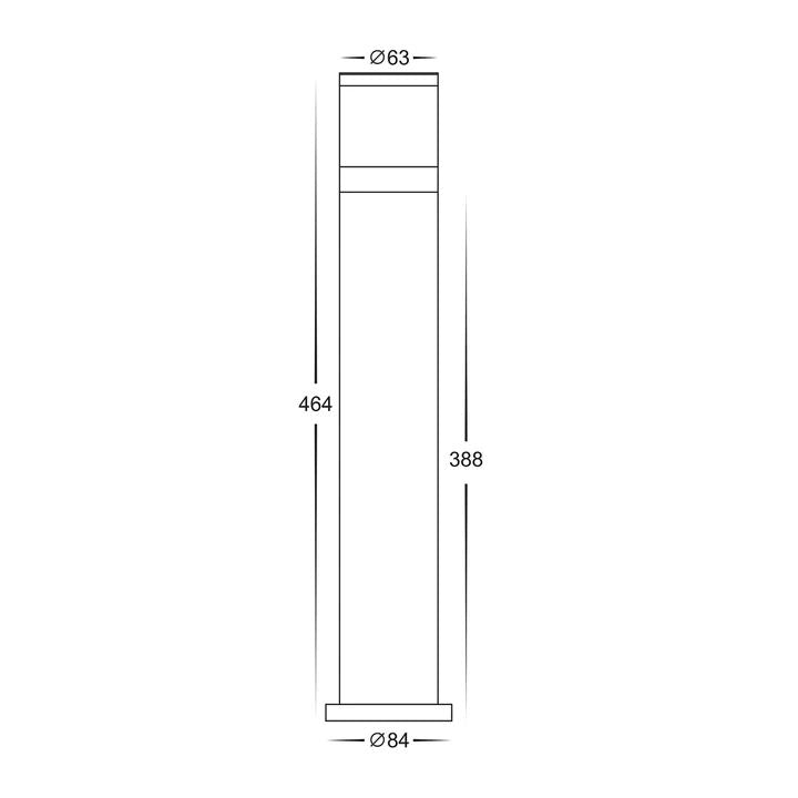 HV1622T-BLK- Highlite Black LED Bollard Light