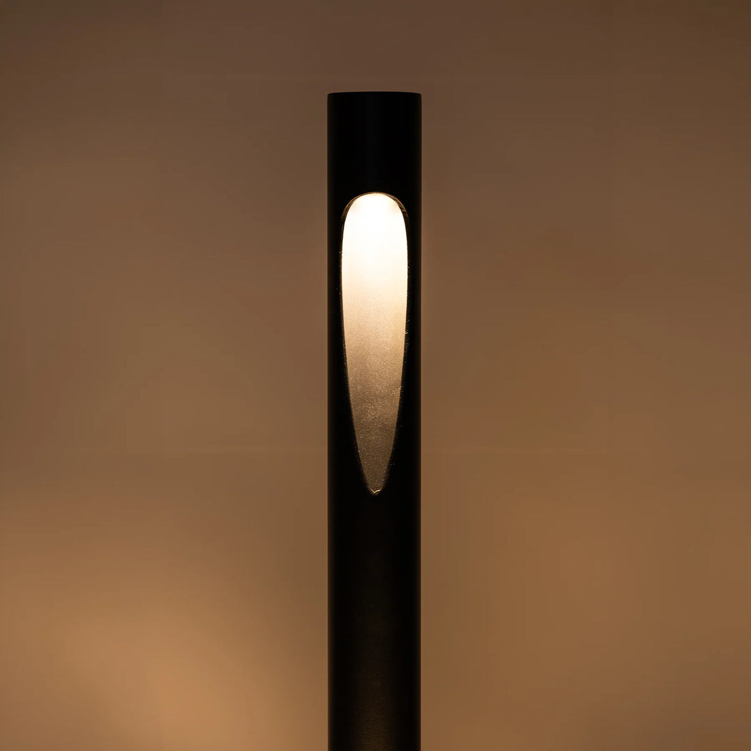 HV1660T-BLK-240V | HV1660T-BLK-24V - Fedor Aluminium Black 600mm Round LED Bollard Lights