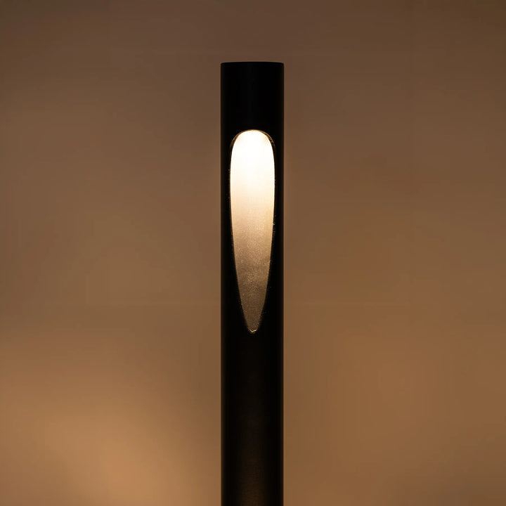 HV1660T-BLK-240V | HV1660T-BLK-24V - Fedor Aluminium Black 600mm Round LED Bollard Lights