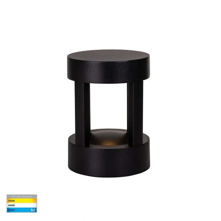 HV1699T-BLK-RND- Pelare Black LED Pillar Light Round