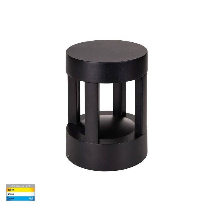 HV1699T-BLK-RND- Pelare Black LED Pillar Light Round