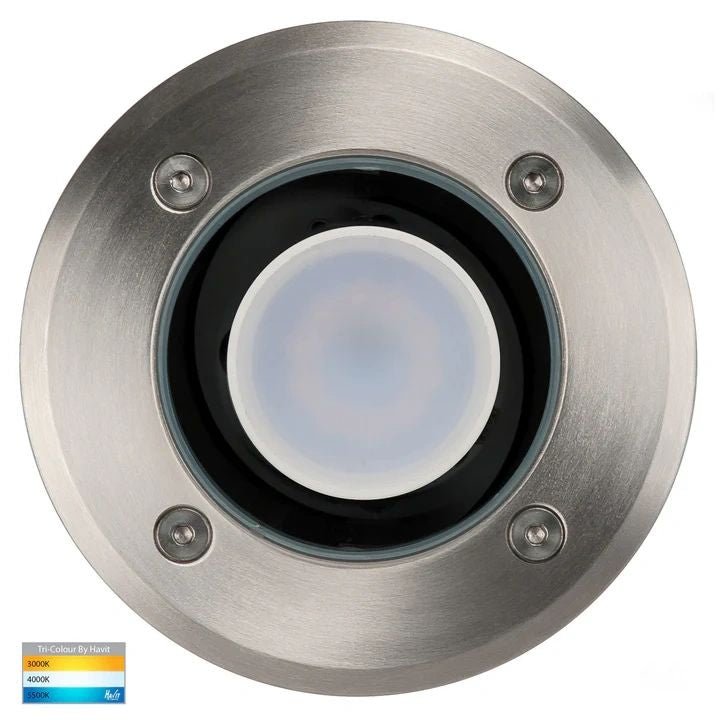 HV1801T- Metro Round 316 Stainless Steel TRI Colour Inground Lights