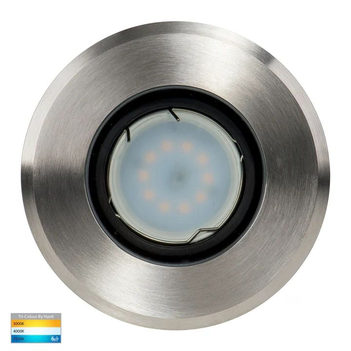 HV1825T-Luta 316 Stainless Steel TRI Colour Adjustable Inground Light