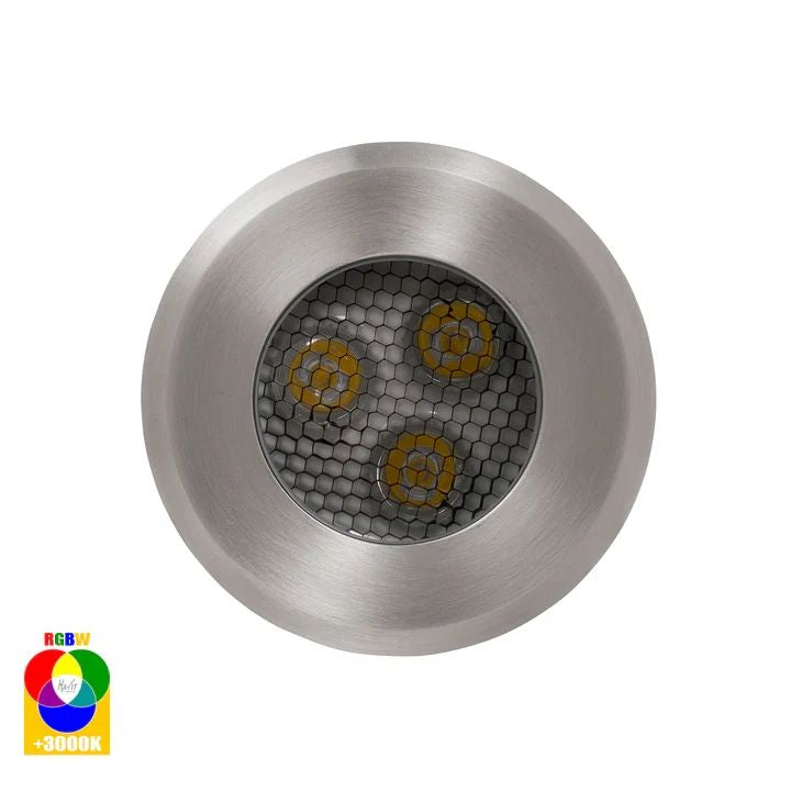 HV1841RGBW- Split 316 Stainless Steel 3w RGBW LED Inground Light