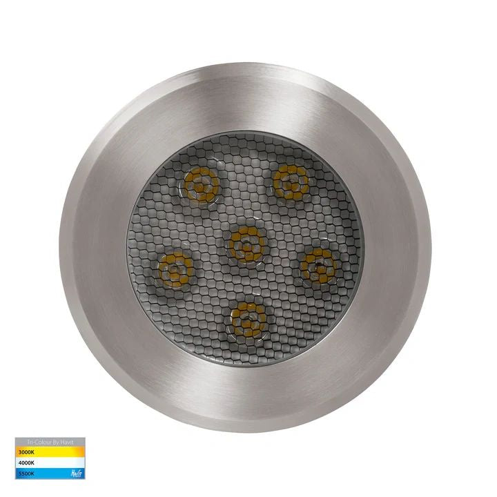 HV1842T- Split 316 Stainless Steel TRI Colour 5w LED Inground Light