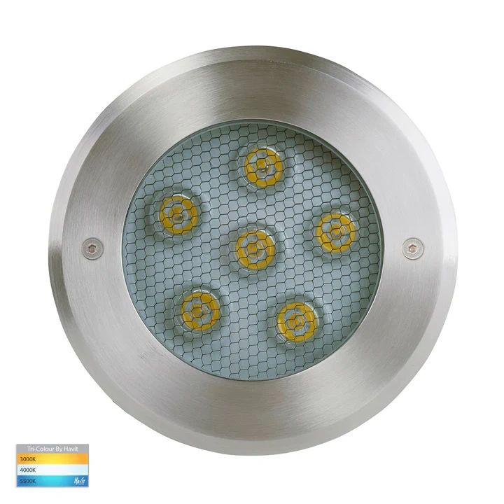 HV1842T- Split 316 Stainless Steel TRI Colour 5w LED Inground Light