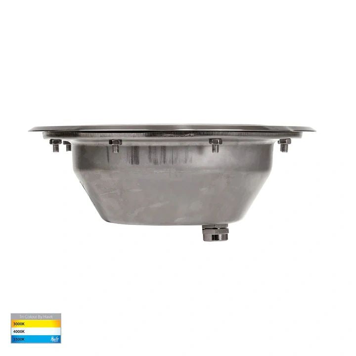 HV1843T- Split 316 Stainless Steel TRI Colour 12w LED Inground Light