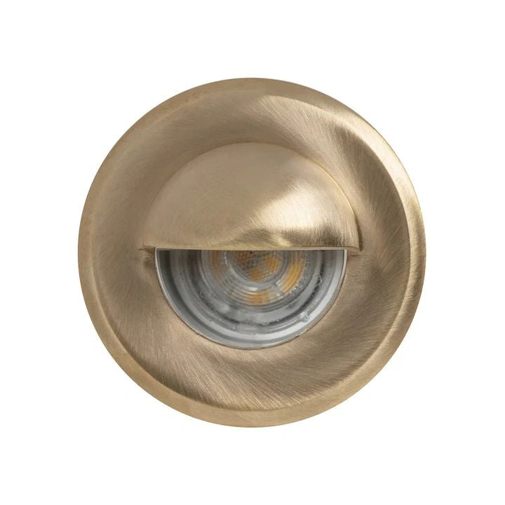 HV2899NW Lokk Antique Brass LED Wall Light with Eyelid