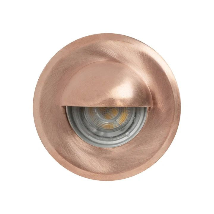 HV2899NW Lokk Antique Brass LED Wall Light with Eyelid