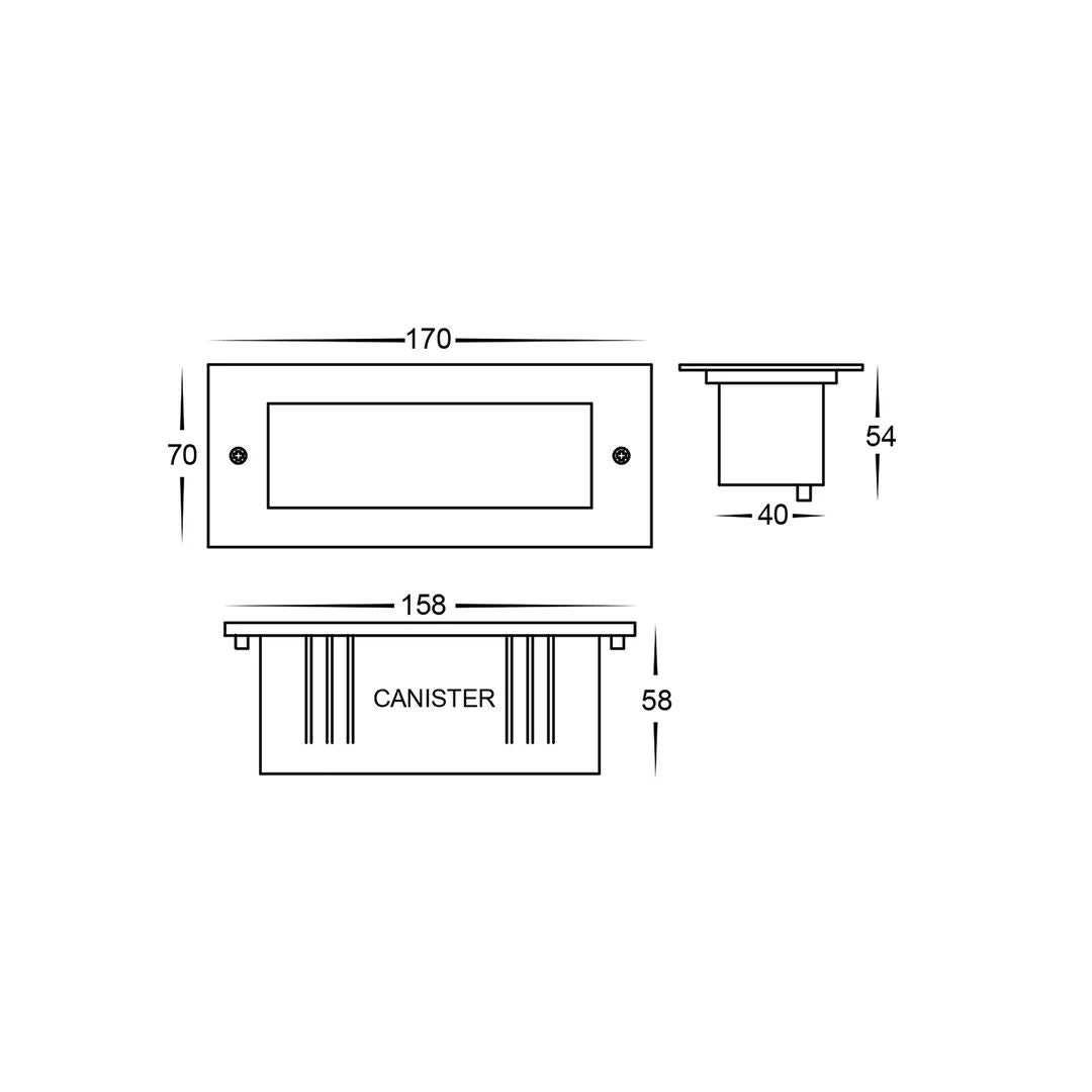 HV3005T- Bata 6w LED Brick Light