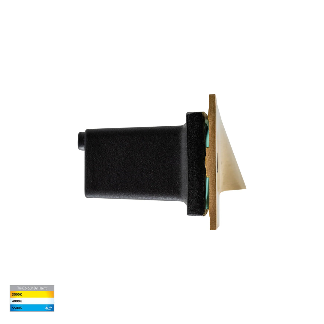 HV3011T-BR-12V | HV3011T-BR-240V - Corba Brass Recessed Brick Light